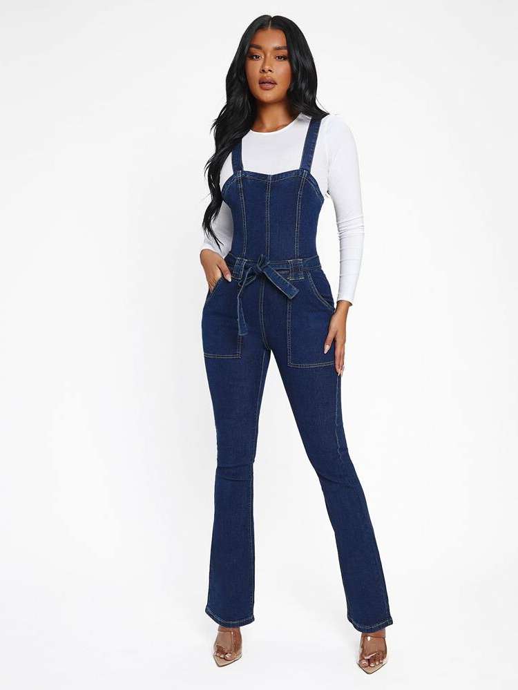 Regular Fit Preppy Long Women Denim 4759