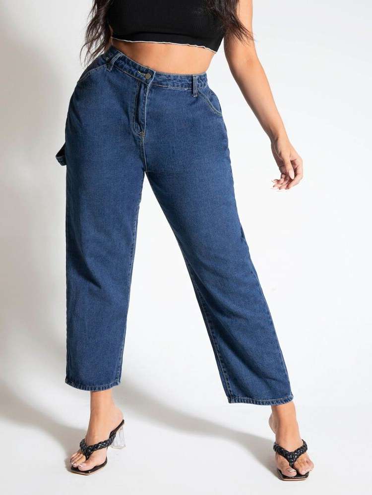 Long  Plus Size Jeans 271