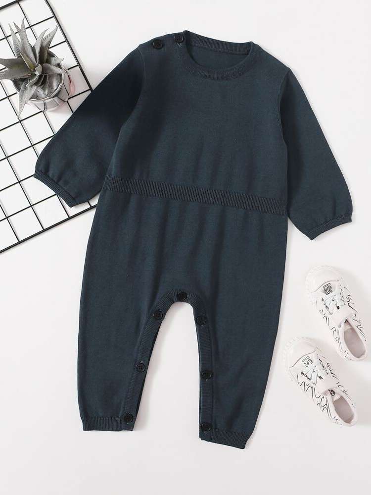 Long Sleeve Dusty Blue Regular Fit Plain Baby  Mom 21