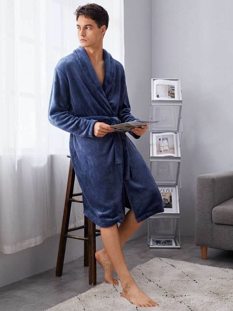  Belted Dusty Blue Men Underwear  Loungewear 7351