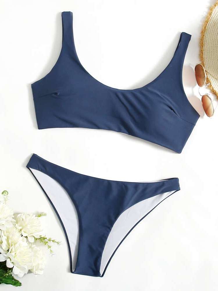   Dusty Blue Women Beachwear 455