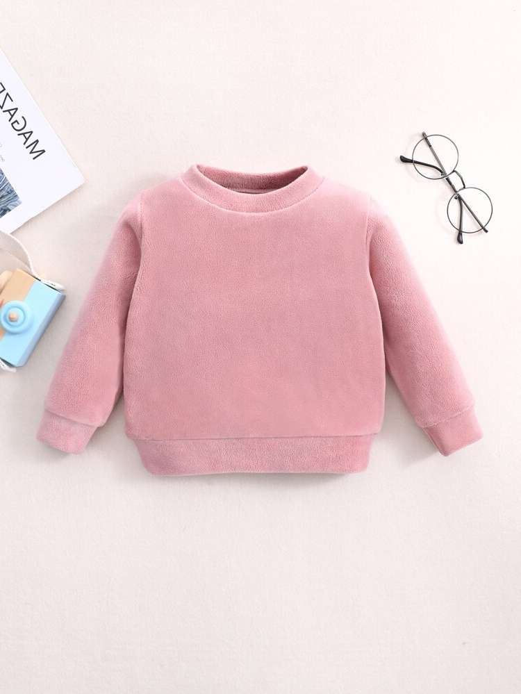 Regular Fit Plain Dusty Pink Baby Clothing 5554