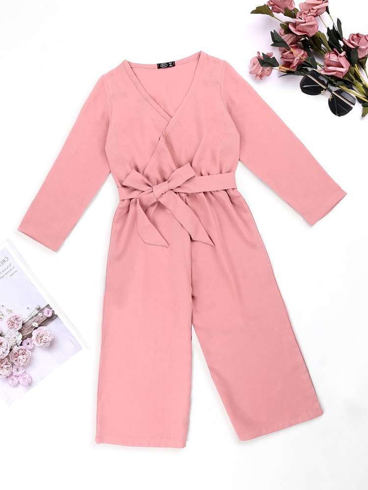  Plain Long Sleeve Dusty Pink Kids Clothing 2130