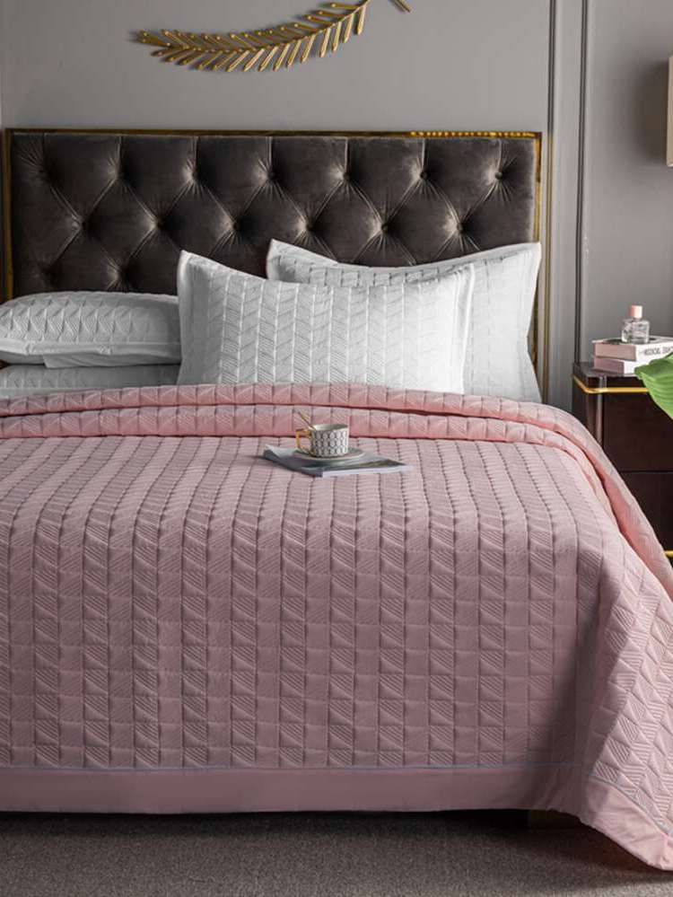 Dusty Pink  Bedspread  Sets 686