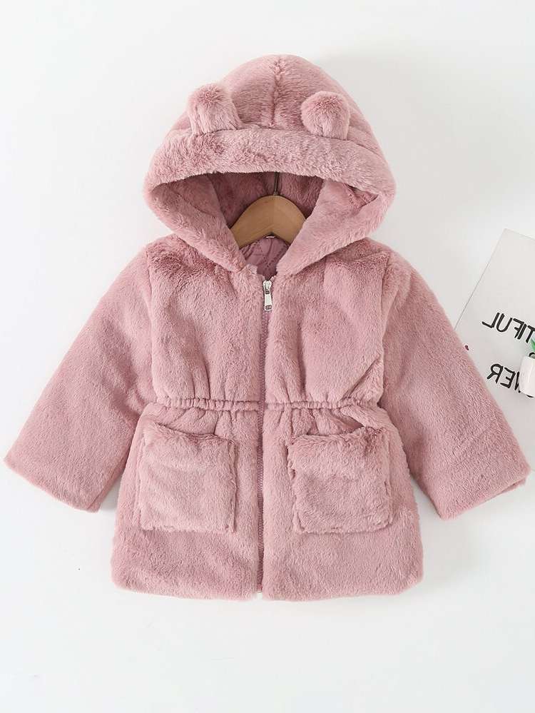  Hooded Dusty Pink Regular Fit Kids Clothing 6835