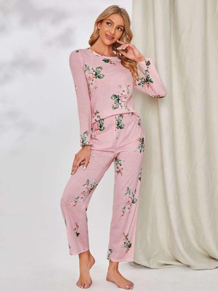  Casual Floral Women Sleep  Lounge 150