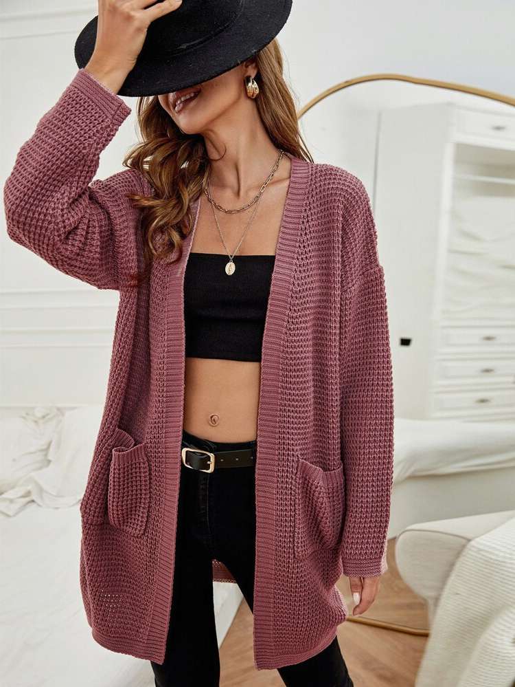  Casual Regular Fit Long Sleeve Women Cardigans 372