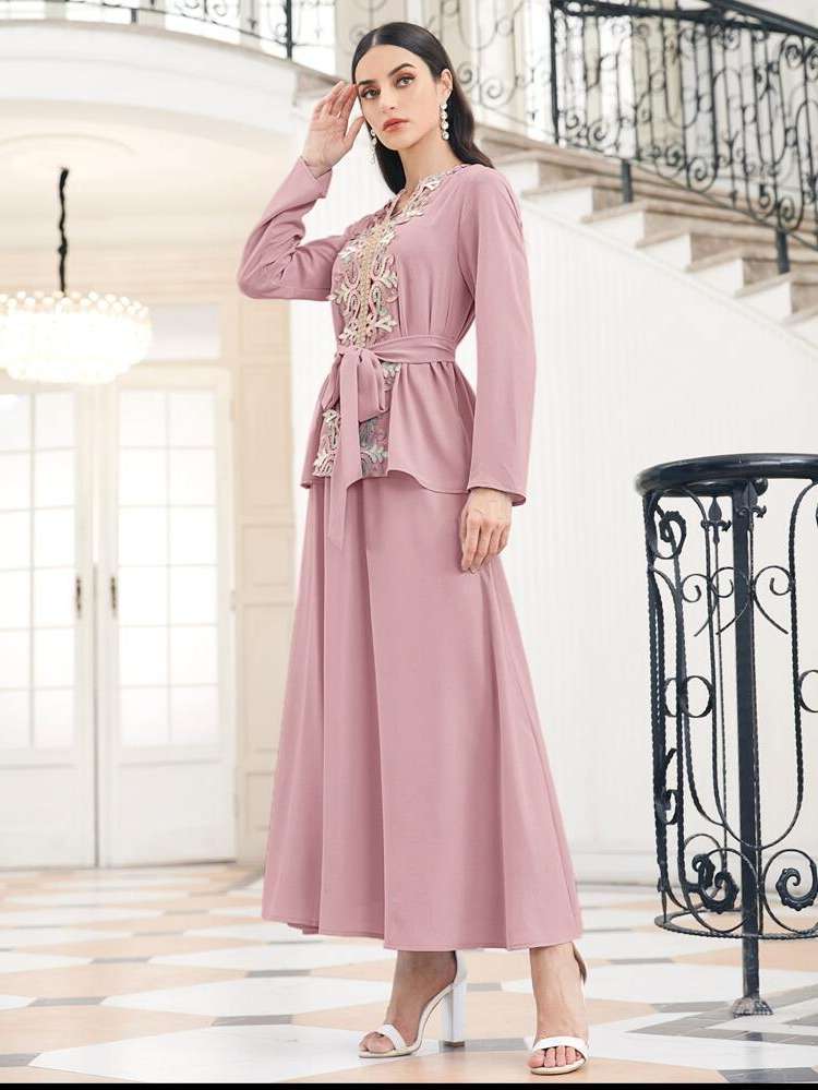   Dusty Pink Women Two-piece Outfits 70