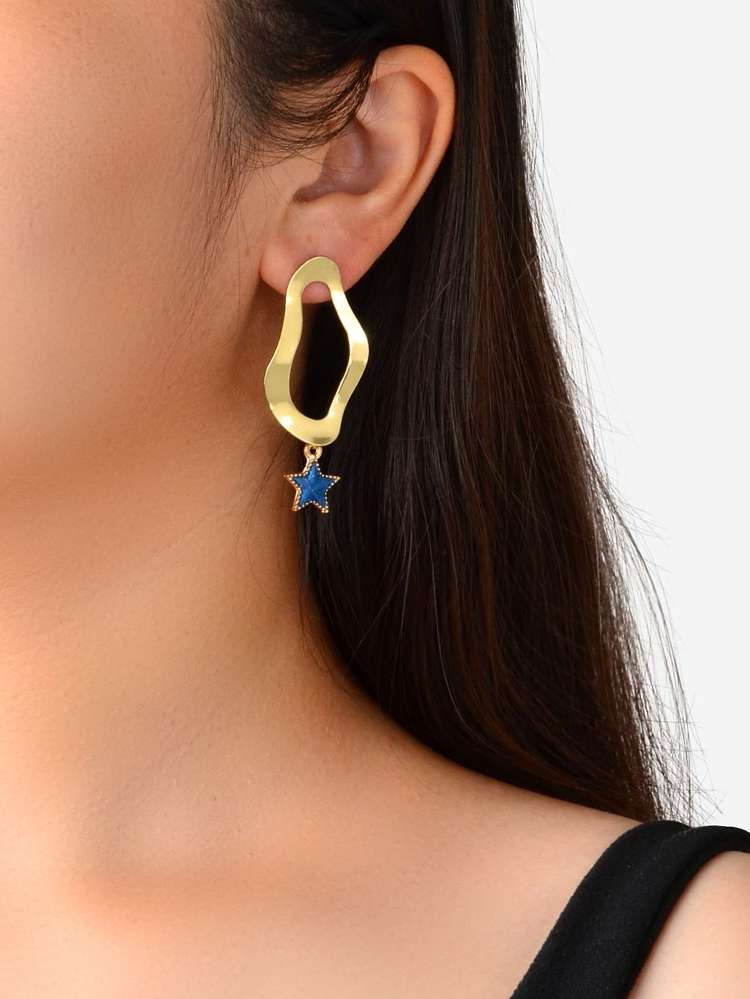  Gold Star Earrings 5775