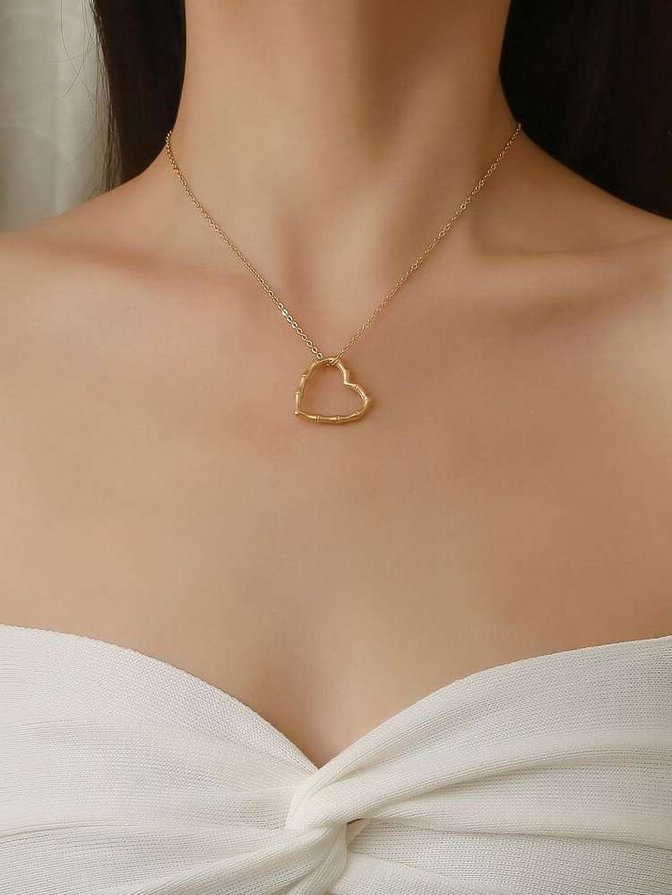 Heart Gold Fashionable Fine Necklaces 2185