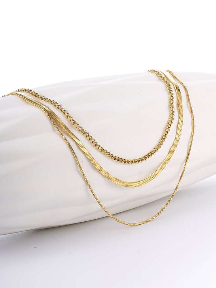  Gold Elegant Fine Necklaces 6518