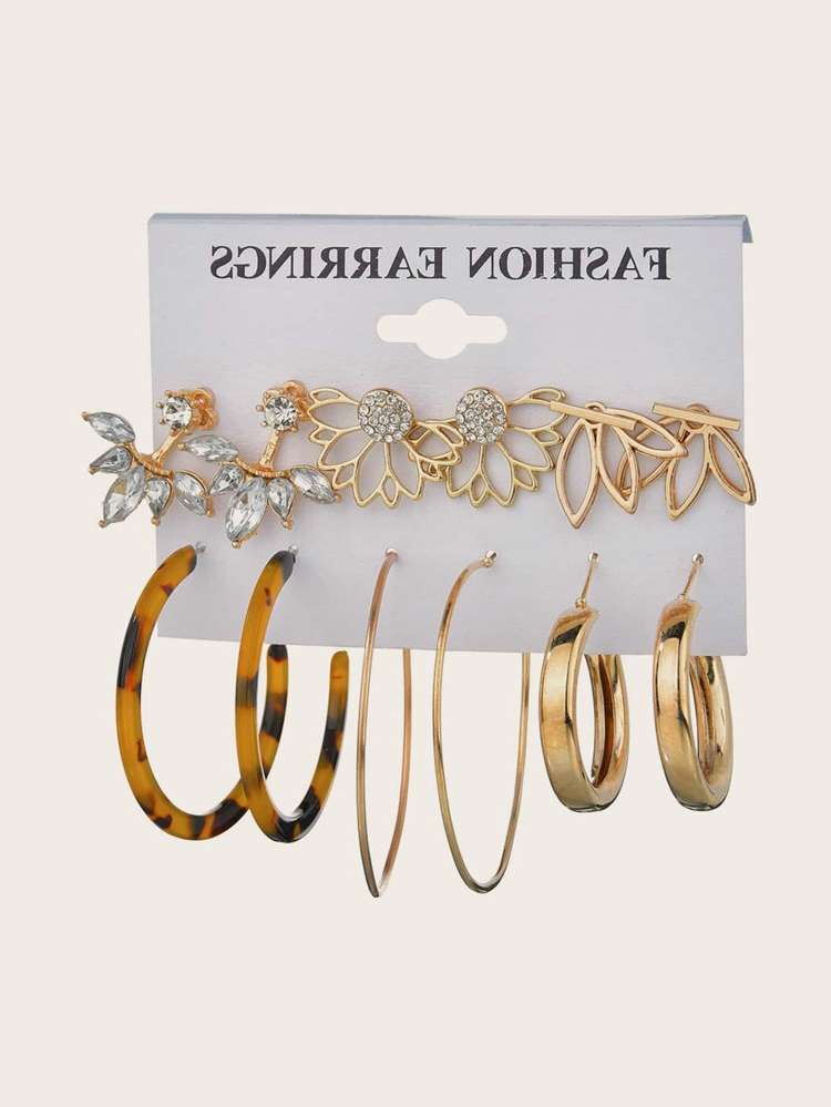 Rhinestone  Gold Fashion Jewelry 653