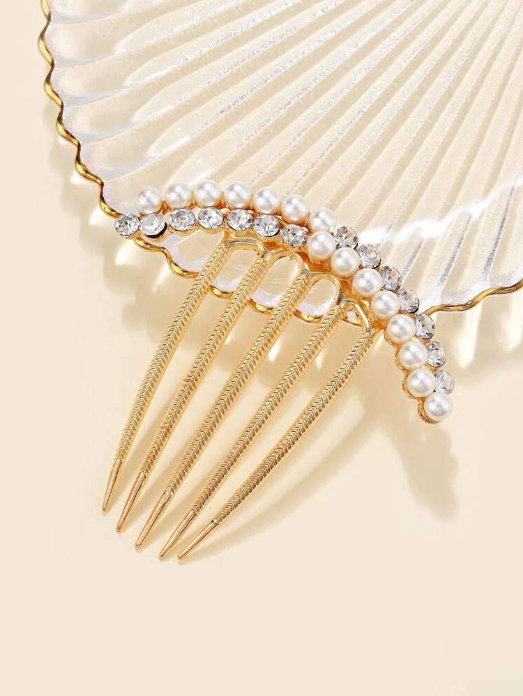  Gold Pearls Wedding Accessories 2262