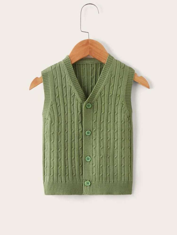 Casual Green Regular Fit V neck Baby Clothing 6781