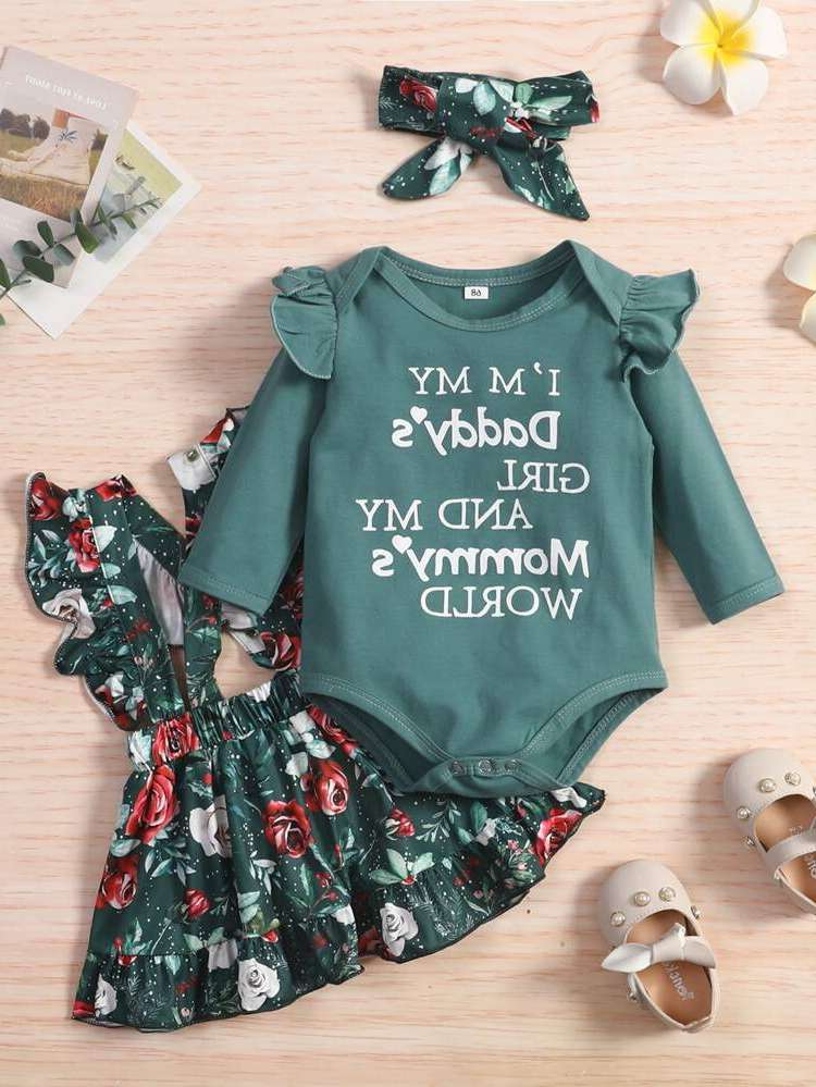  Ruffle Green Baby  Mom 198