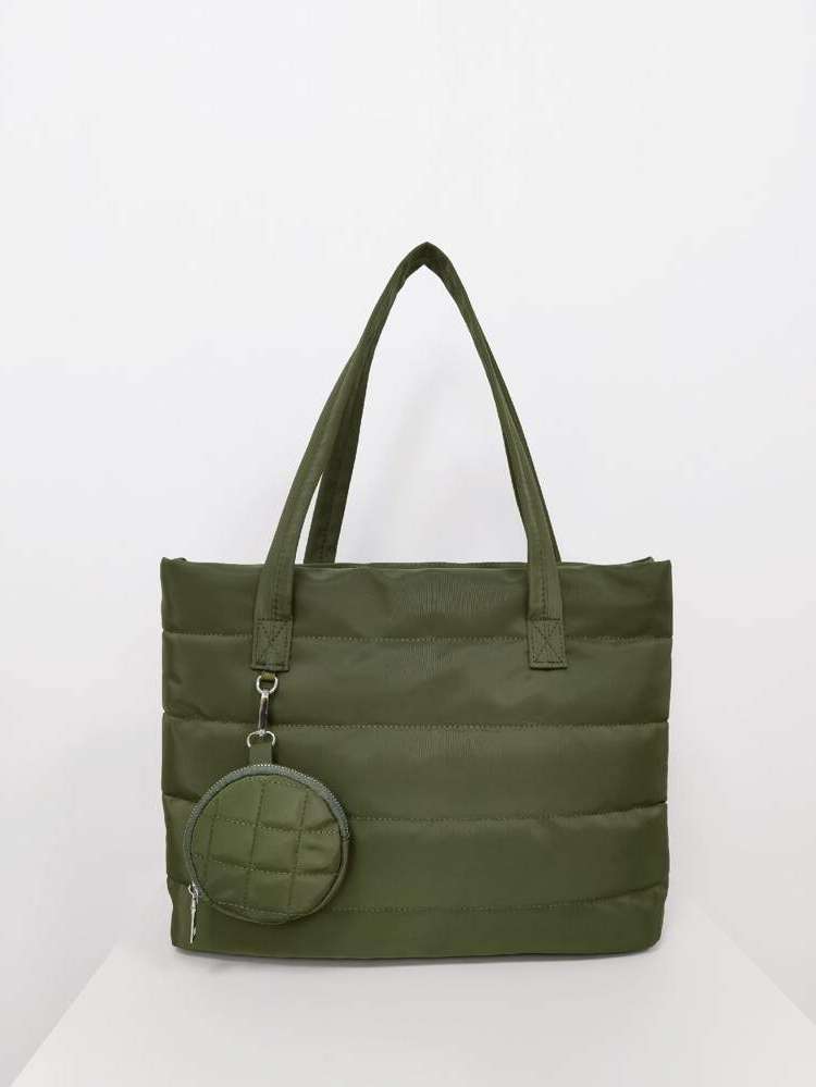 Green  Plain Women Tote Bags 53