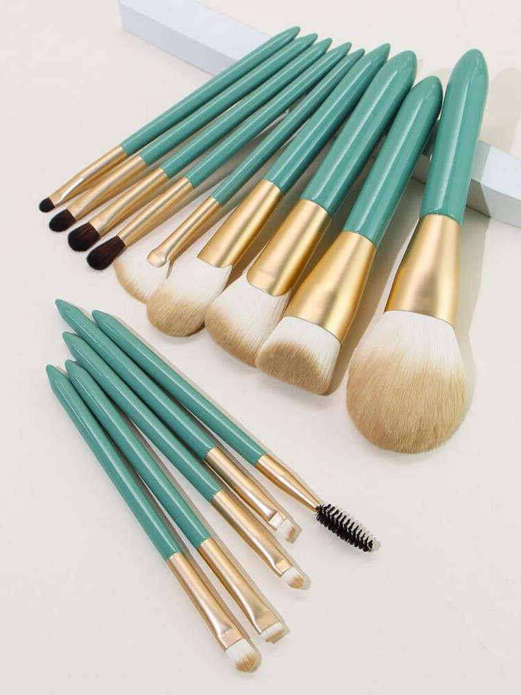  Green  Makeup Brushes 8994