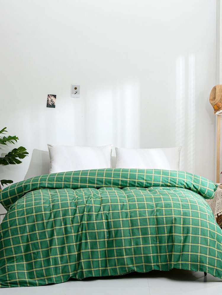  Green Plaid Bedding 208