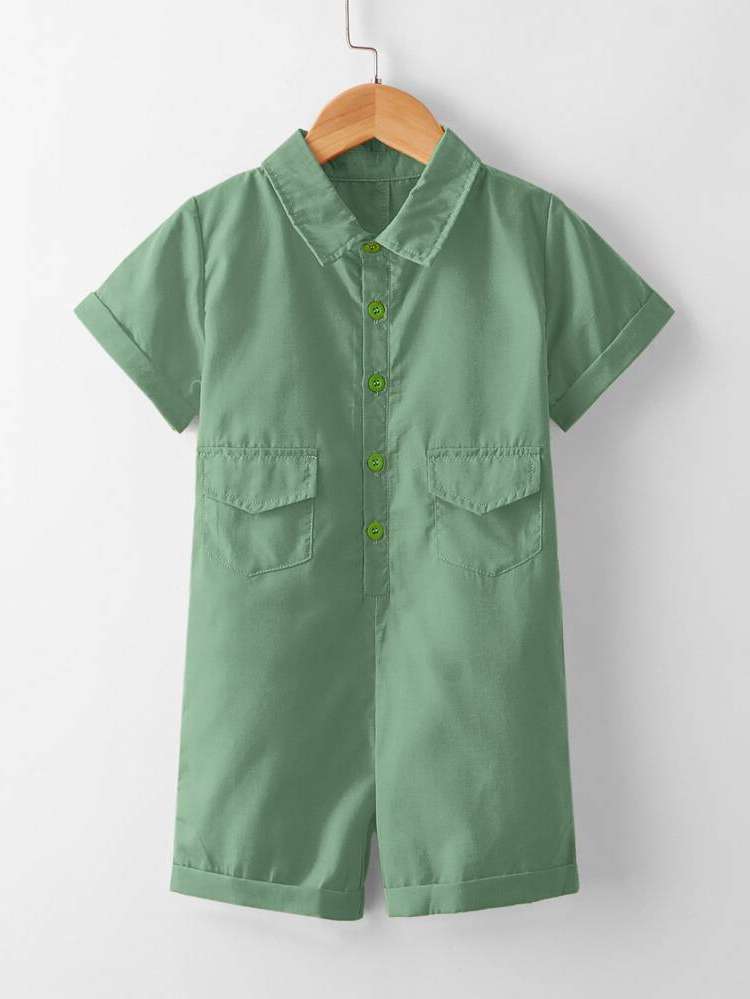  Green Regular Fit Casual Toddler Boys Clothing 734