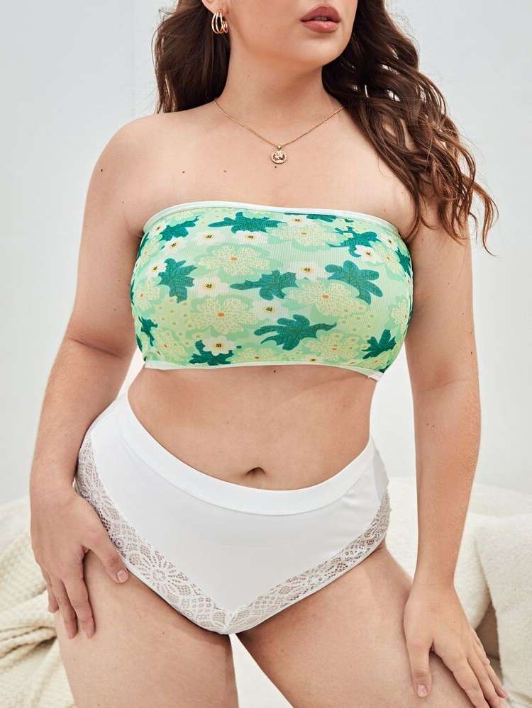  Cute Green Women Plus Intimates 5045