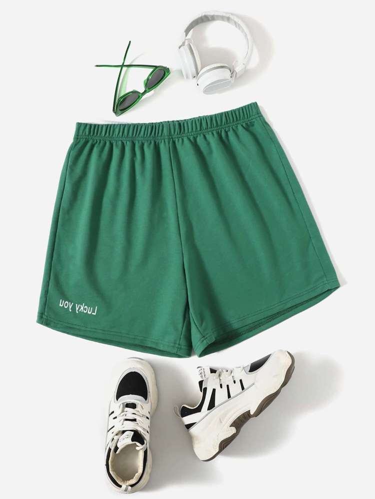  Letter Green Women Plus Activewear 1772