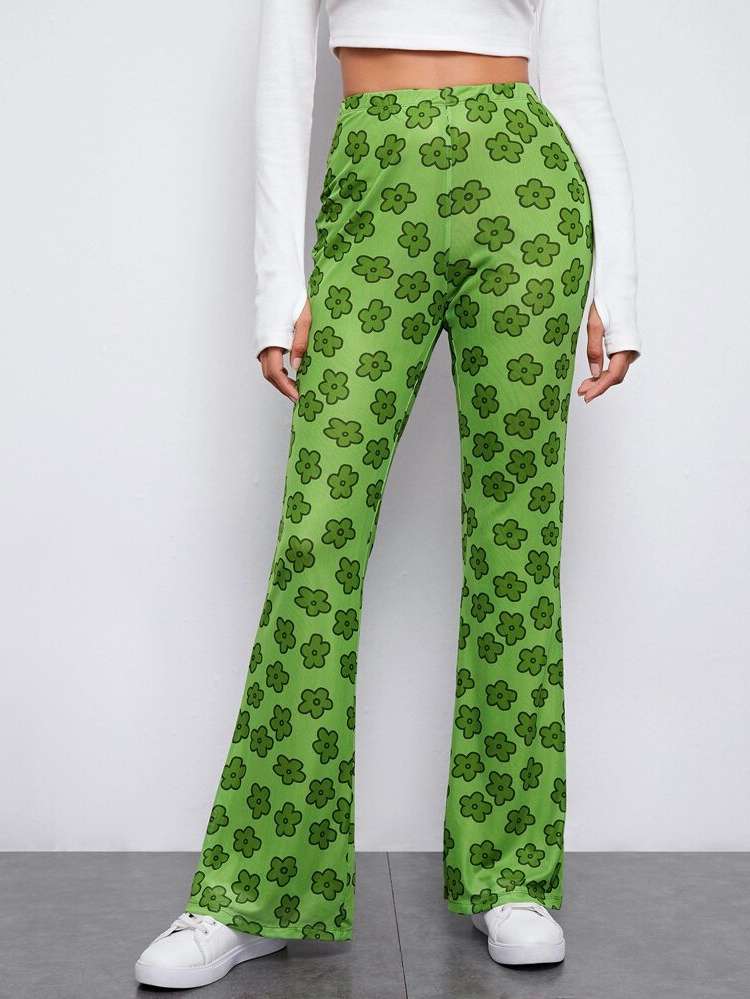  Regular Fit Green Women Pants 528