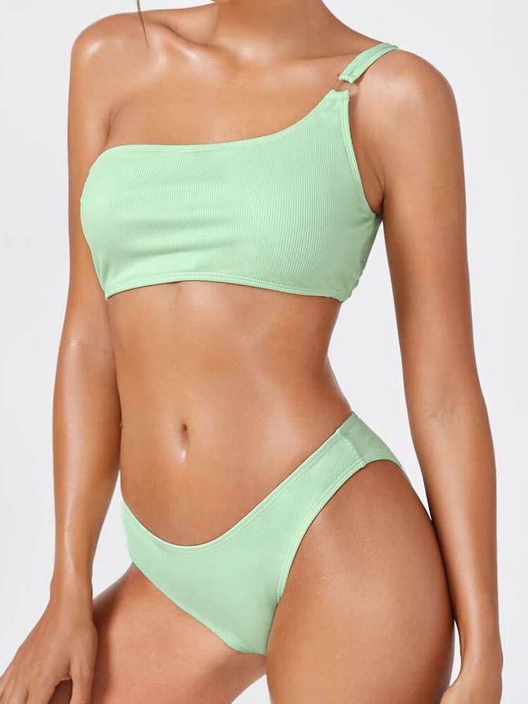  Ring Green Cute Women Swimwear 2242