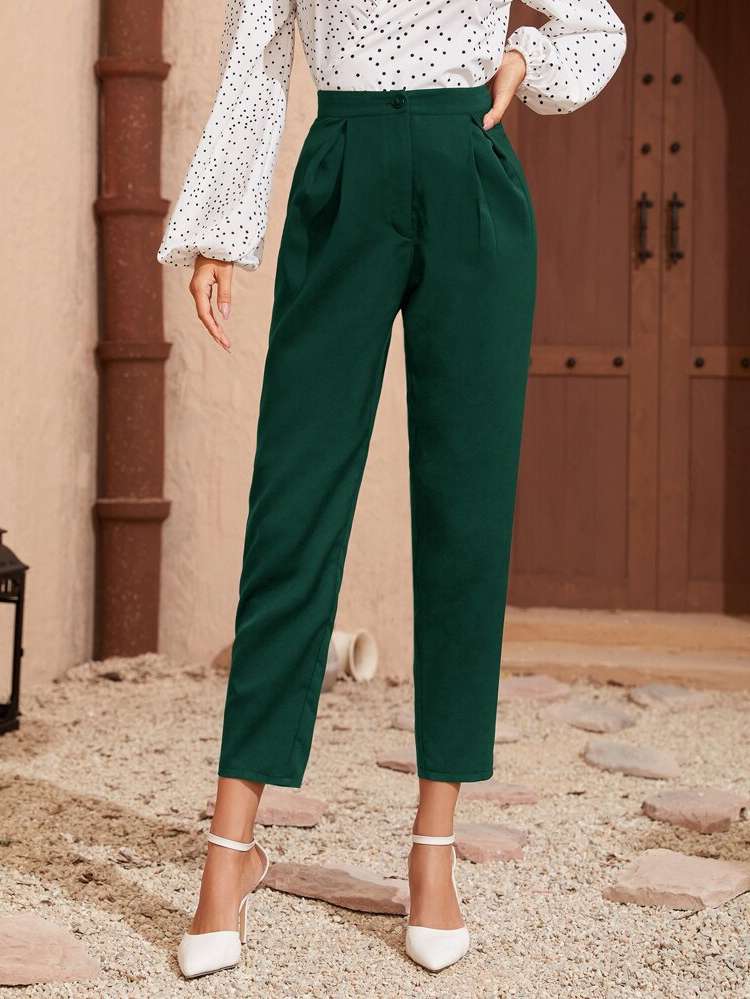  Button Green Women Clothing 1081