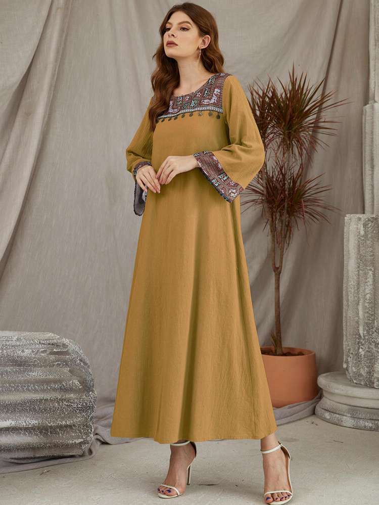  Modest Scoop Neck Arabian Dresses 6921