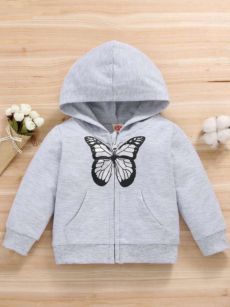 Long Sleeve Pocket Grey Casual Baby Clothing 1302