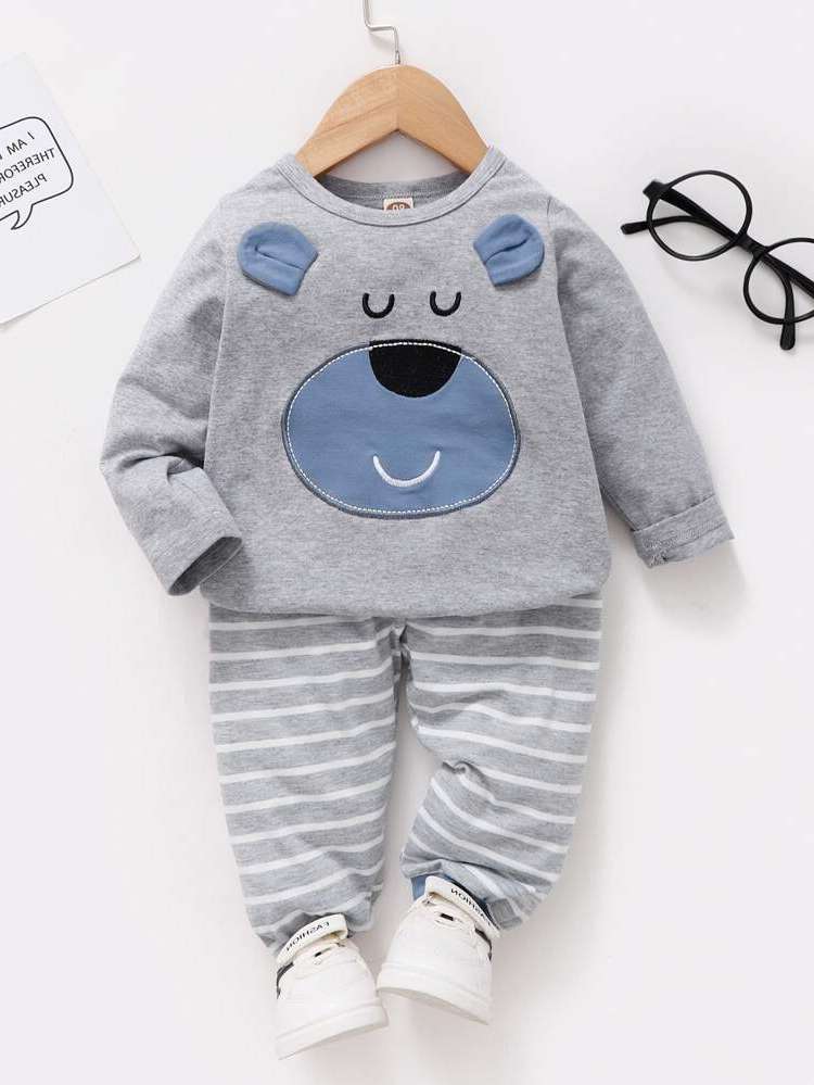  Long Sleeve Round Neck Baby Clothing 759