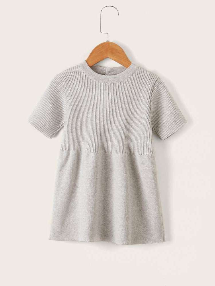  Short Casual Round Neck Baby  Mom 7563