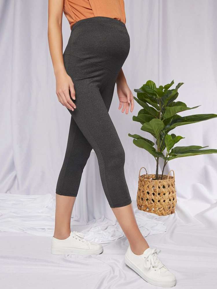 Sporty Skinny Grey Maternity Bottoms 953