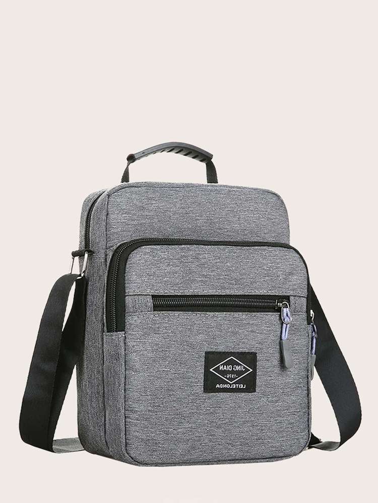 Grey  Plain Bags 5461