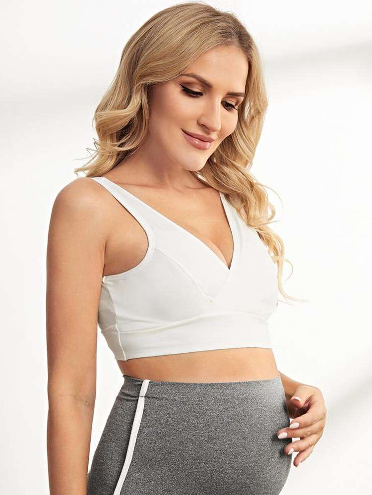 Plain Grey Wrap Maternity Lingerie 794