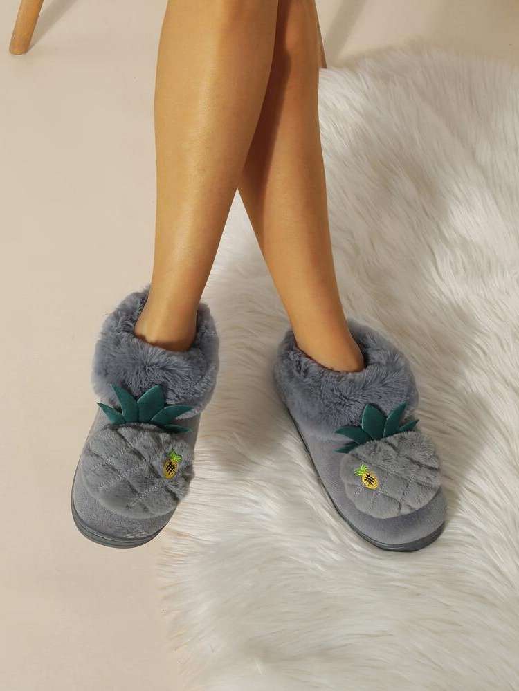 Fruit&Vegetable Grey Preppy Women Shoes 9225