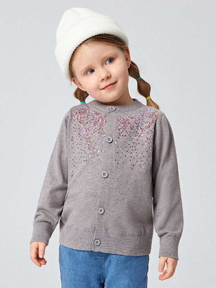  Regular Grey Plain Toddler Girls Clothing 8579