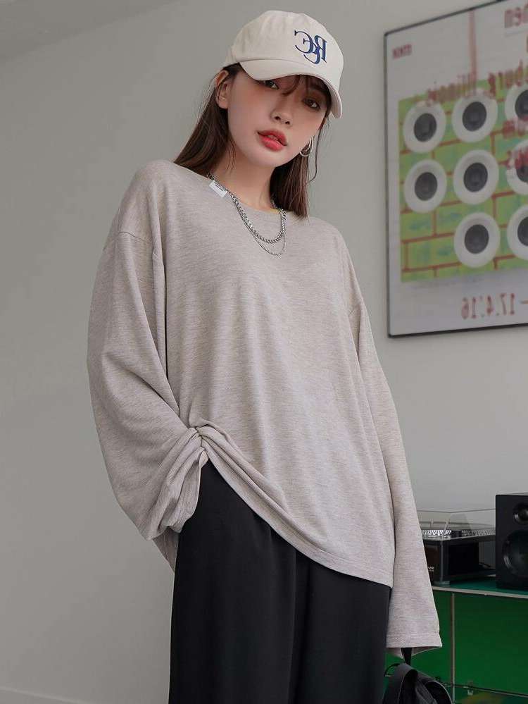 Grey Regular Casual Women Clothing 1302