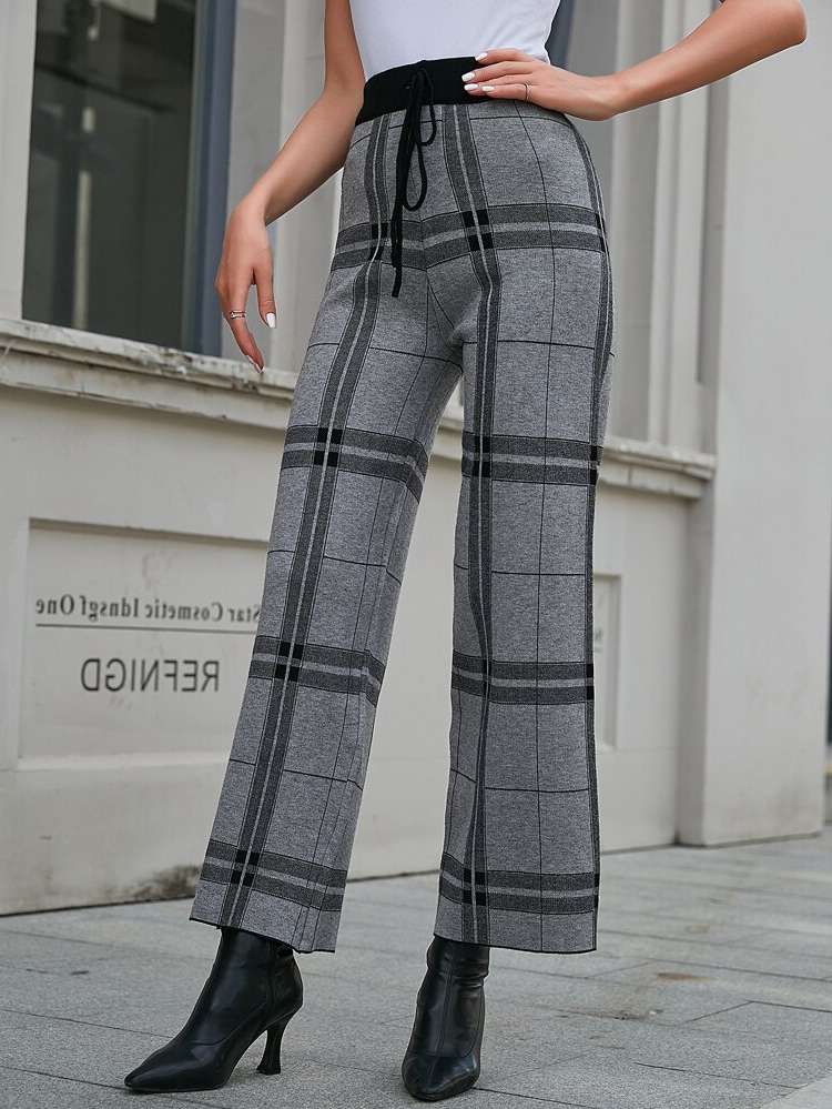 Plaid Casual Long Women Clothing 5290