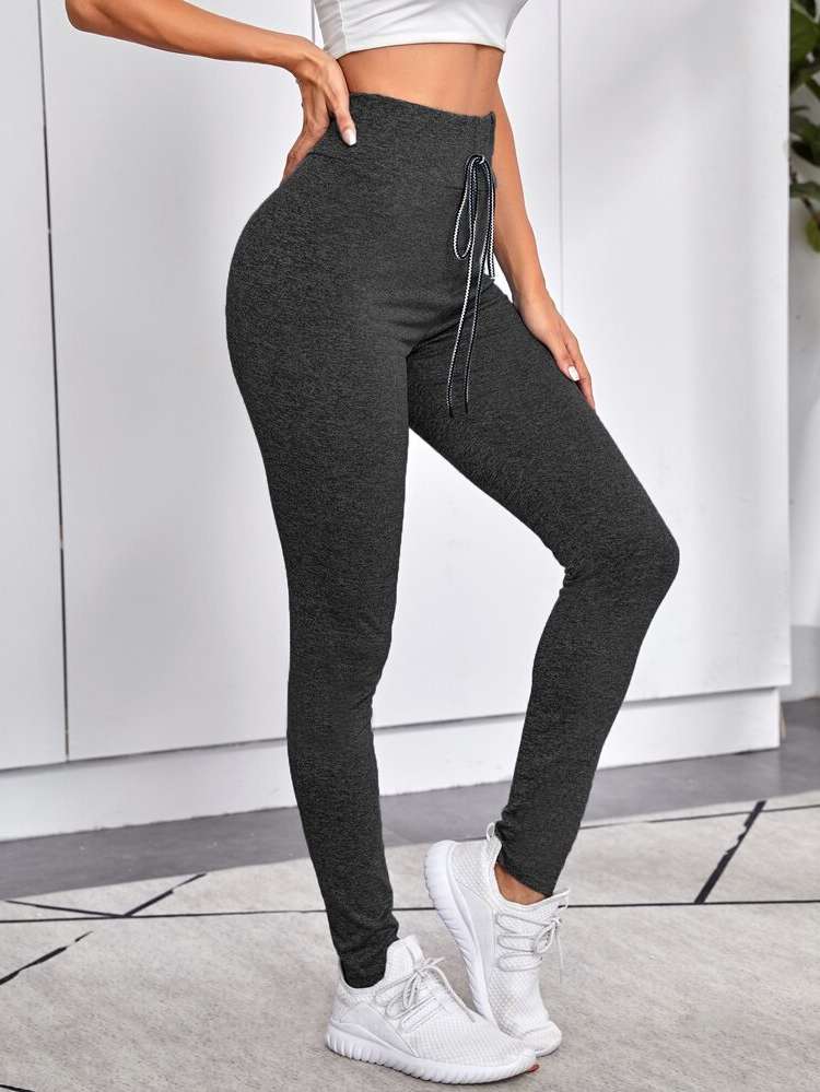  Sporty Knot Plain Women Clothing 6447