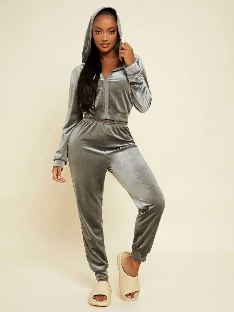  Hooded Long Sleeve Women Sleep  Lounge 5541