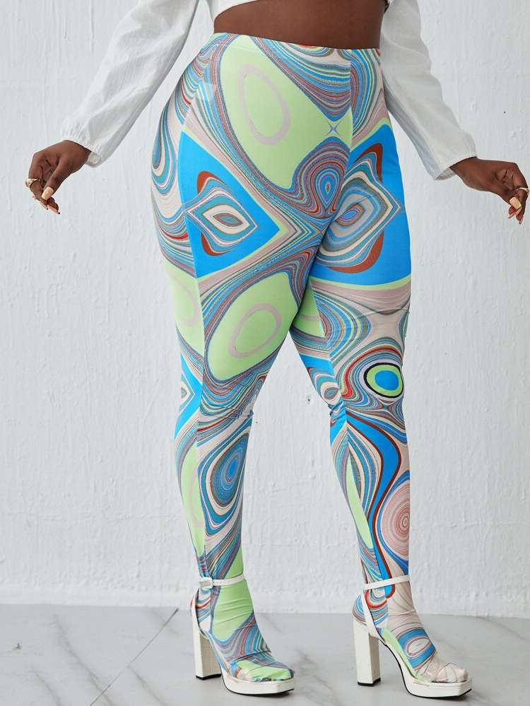  Long Skinny Plus Size Leggings 9750