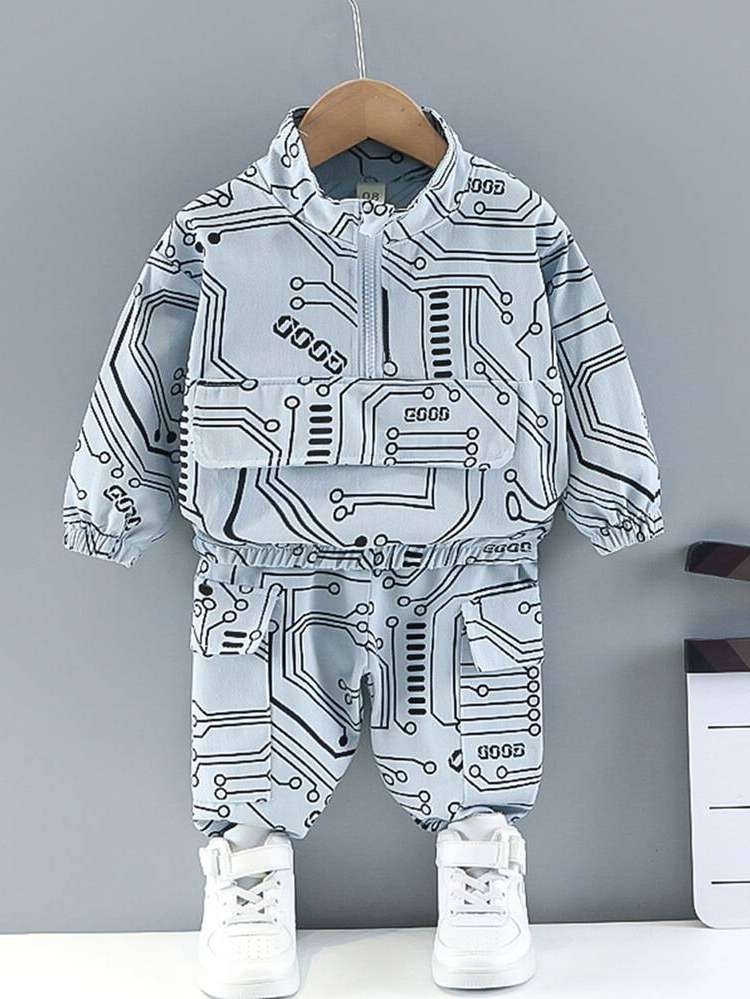  Pocket Long Sleeve Regular Fit Kids Clothing 1032