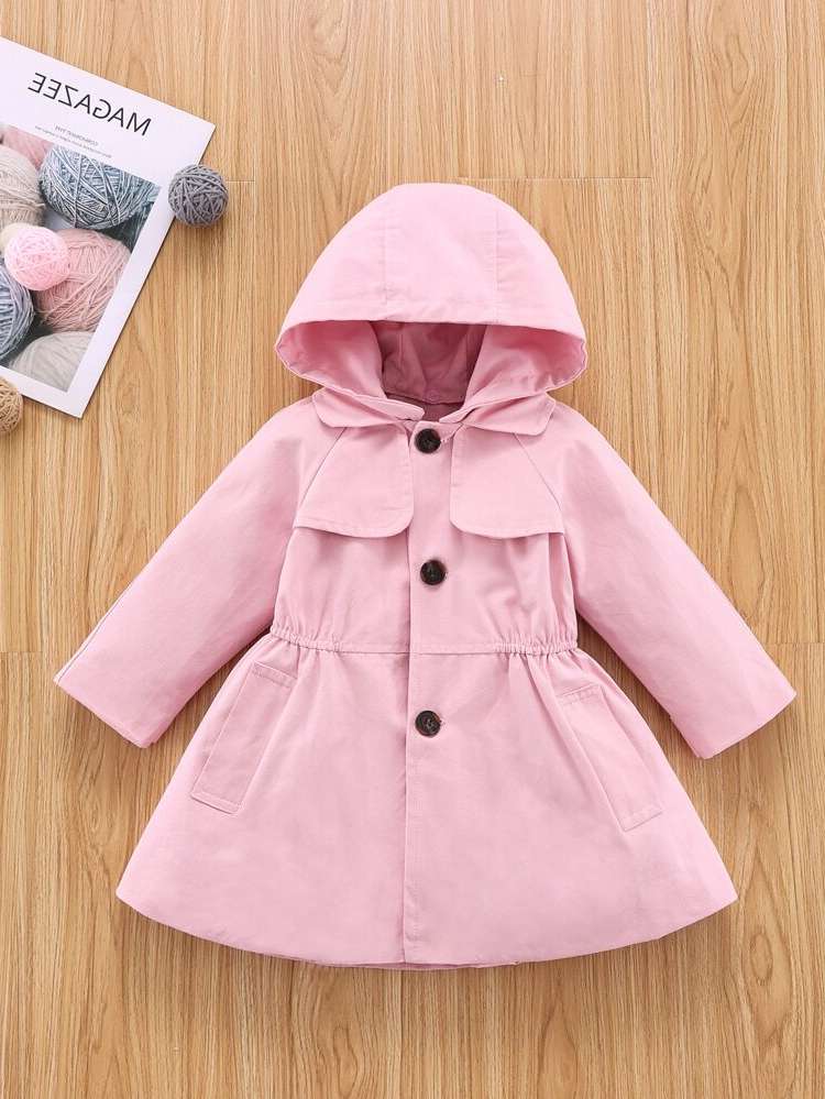 Button Casual Plain Long Sleeve Kids Clothing 9217