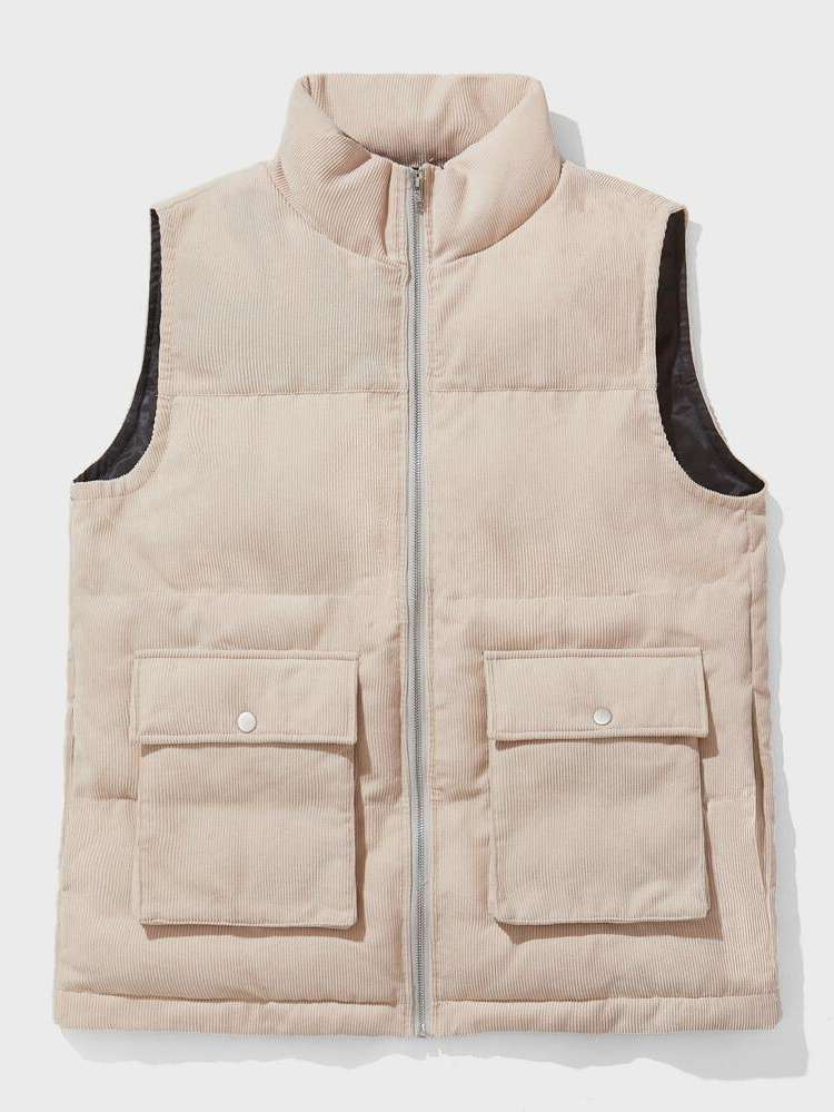 Casual Regular Fit Sleeveless Men Winter Coats 990