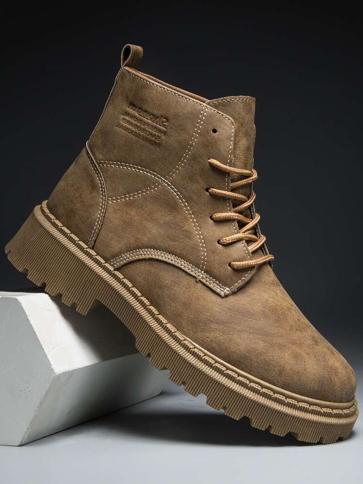  Khaki  Men Boots 8715