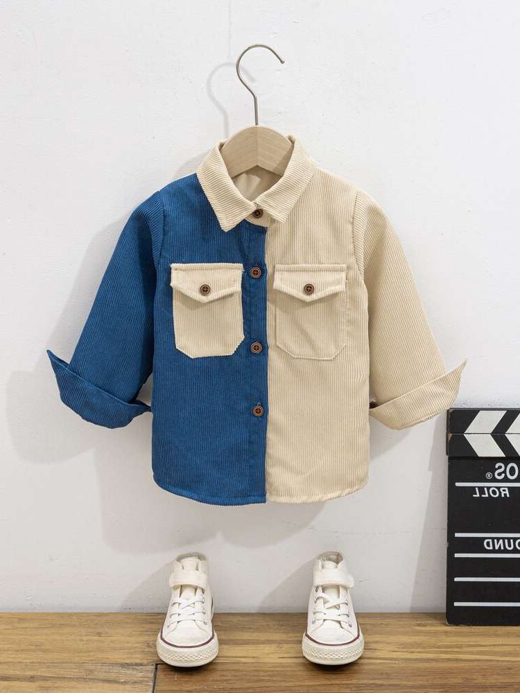 Khaki Collar Regular Casual Toddler Boys Clothing 8989