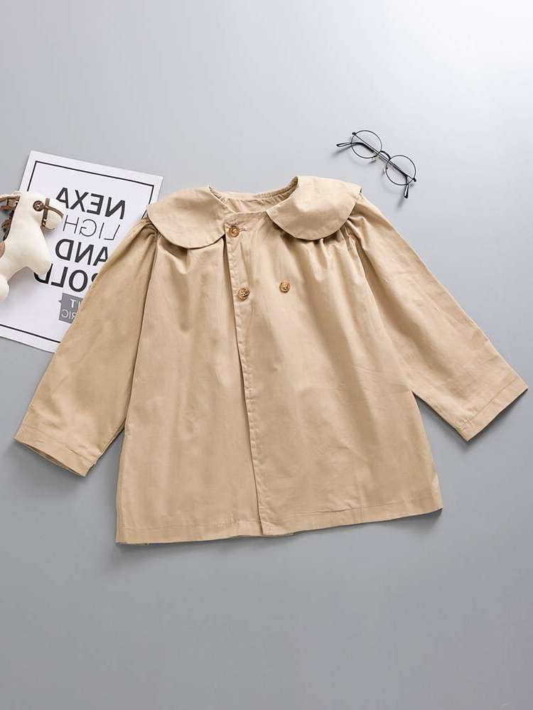  Short Plain Double Button Kids Clothing 9404