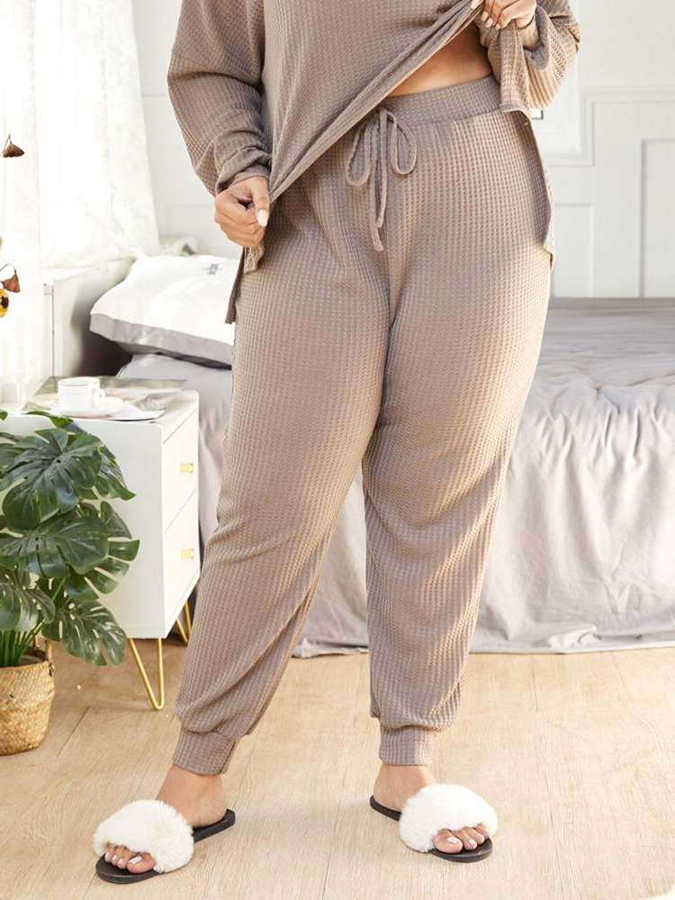 Khaki Plain Knot Underwear  Sleepwear 4106