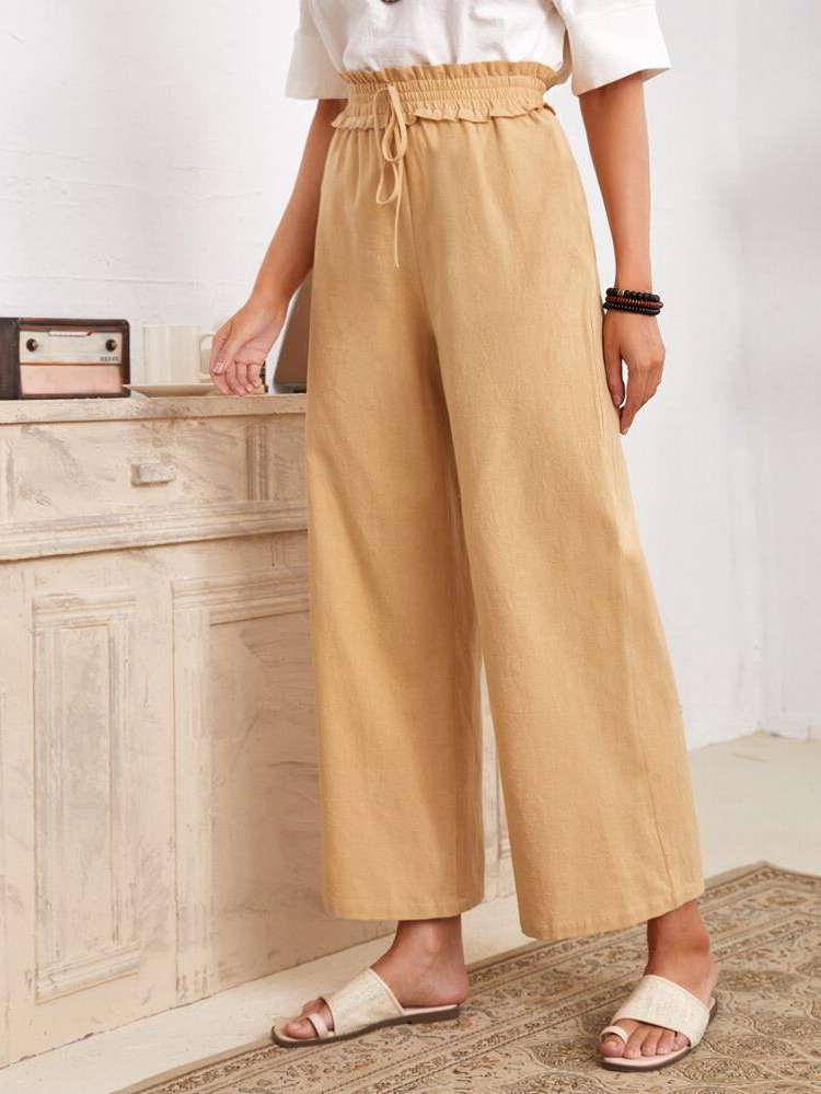  Long Loose Knot Women Pants 378